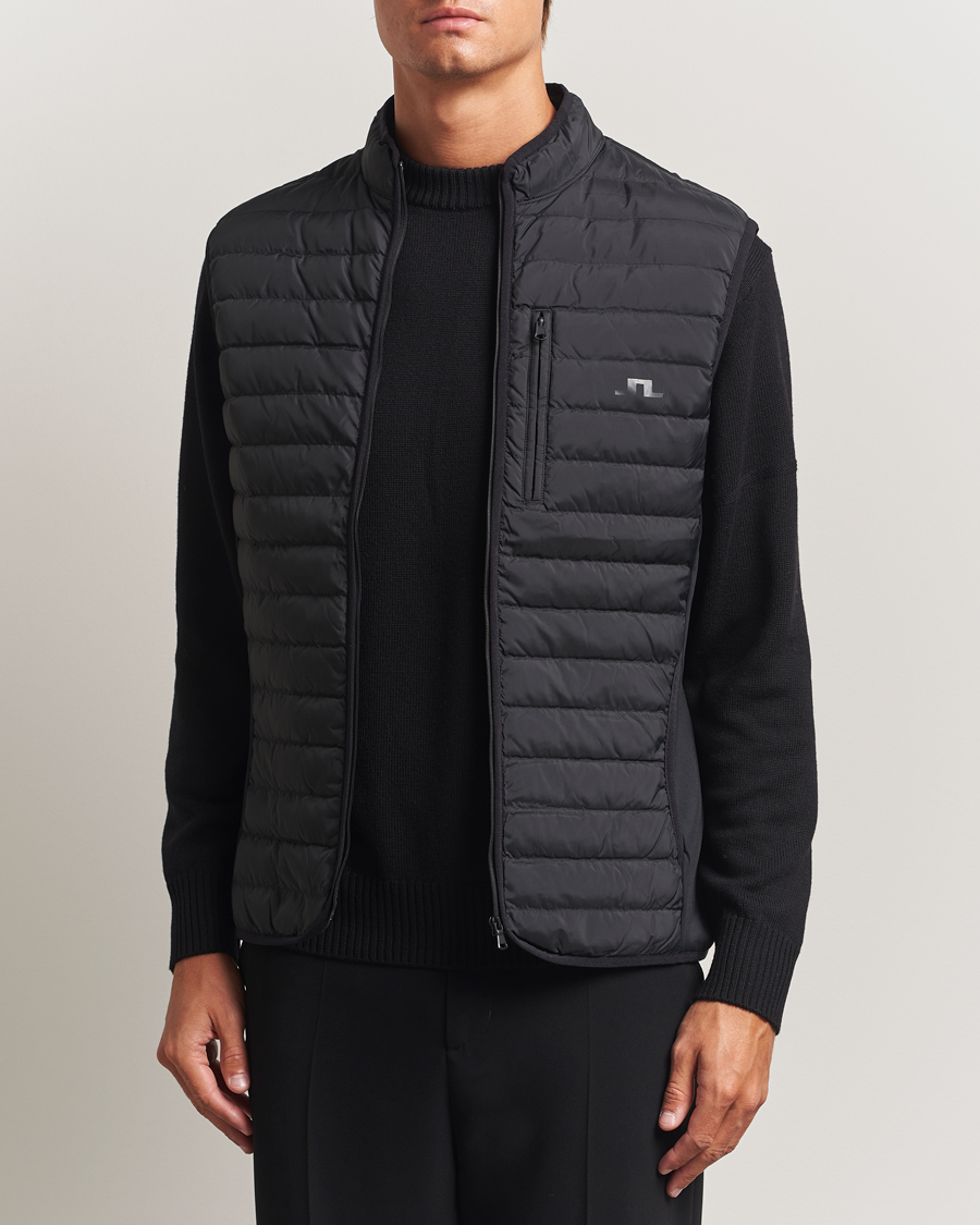 Men | Coats & Jackets | J.Lindeberg | Pace Down Liner Vest Black