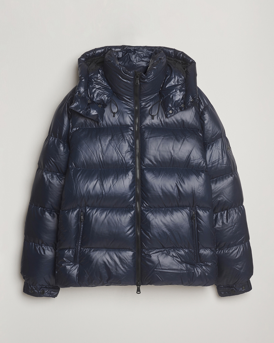 Men | Coats & Jackets | J.Lindeberg | Creek Down Hooded Jacket Navy