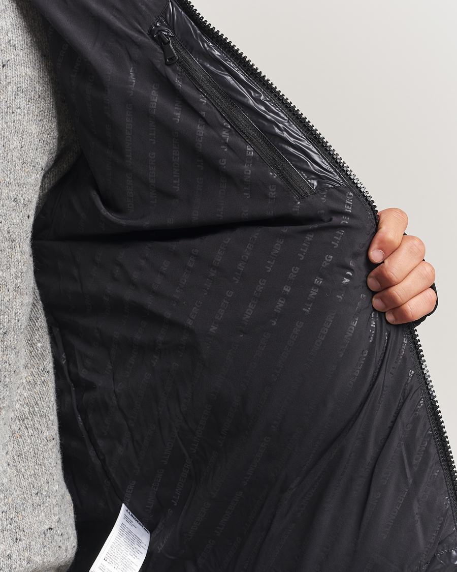Men | Coats & Jackets | J.Lindeberg | Creek Down Hooded Jacket Black