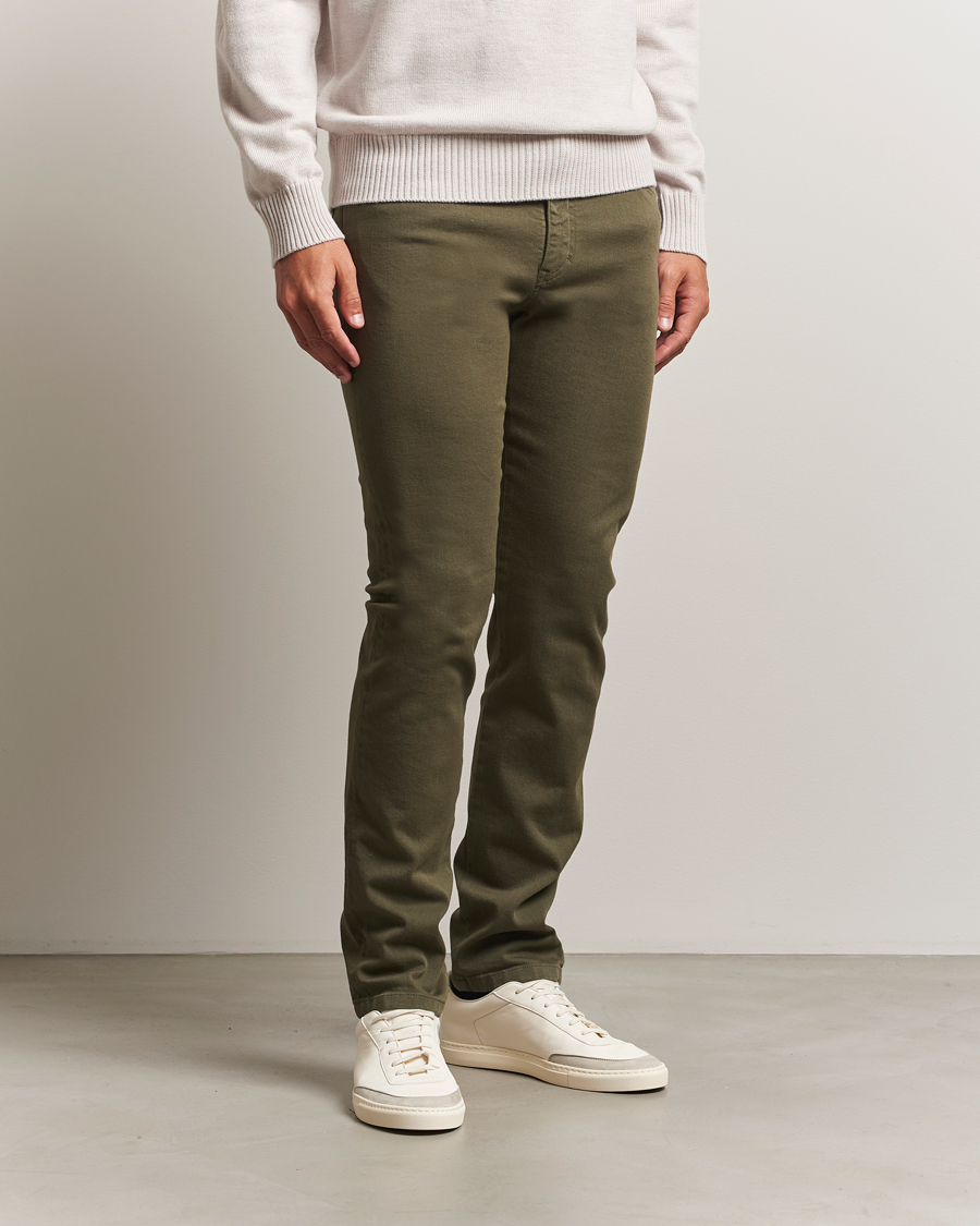 Men | Jeans | J.Lindeberg | Jax Left Hand Twill Jeans Forest Green