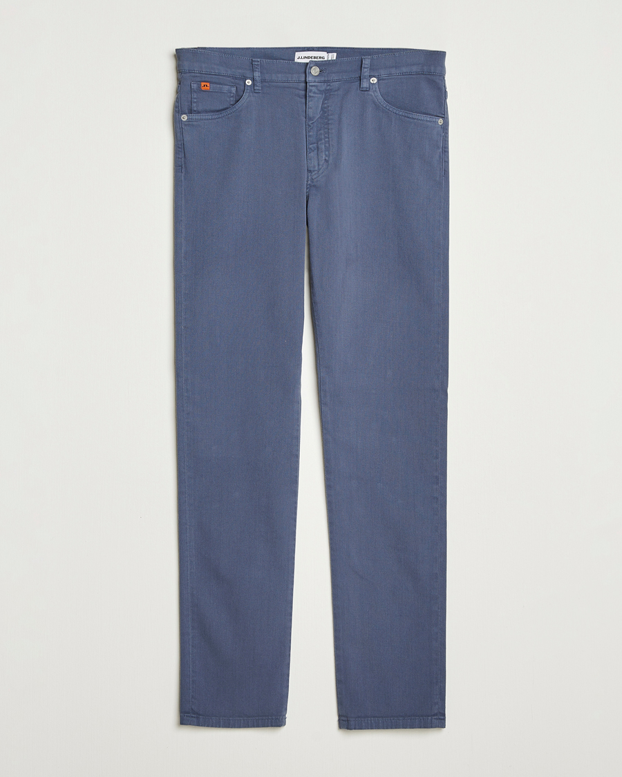 Men | Jeans | J.Lindeberg | Jax Left Hand Twill Jeans Vintage Indigo