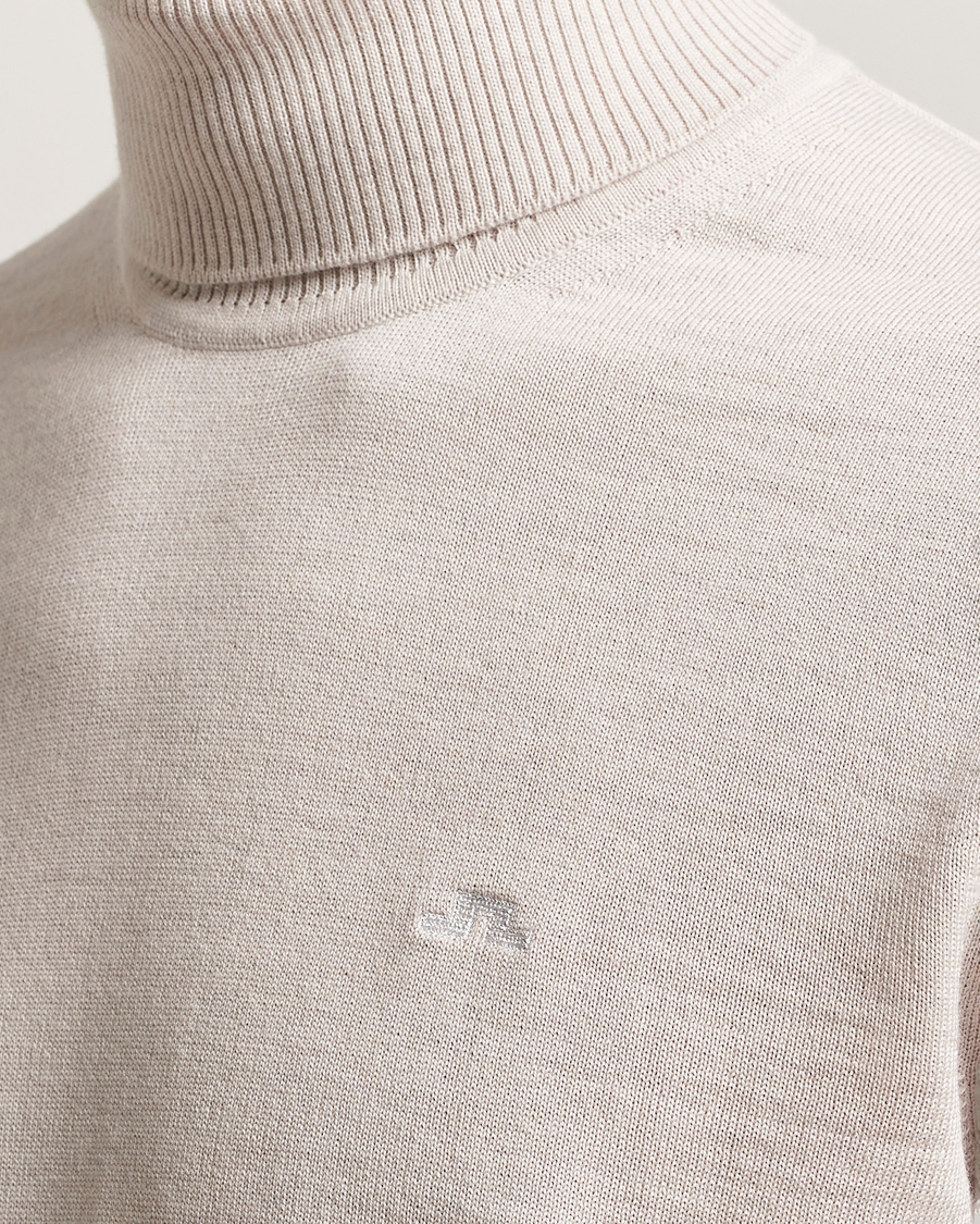 Men | Sweaters & Knitwear | J.Lindeberg | Kaden Merino Turtleneck Moonbeam Melange