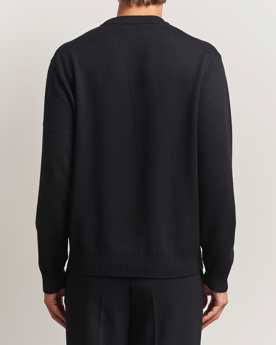 Men | Sweaters & Knitwear | J.Lindeberg | Kino Merino Crew Neck Black