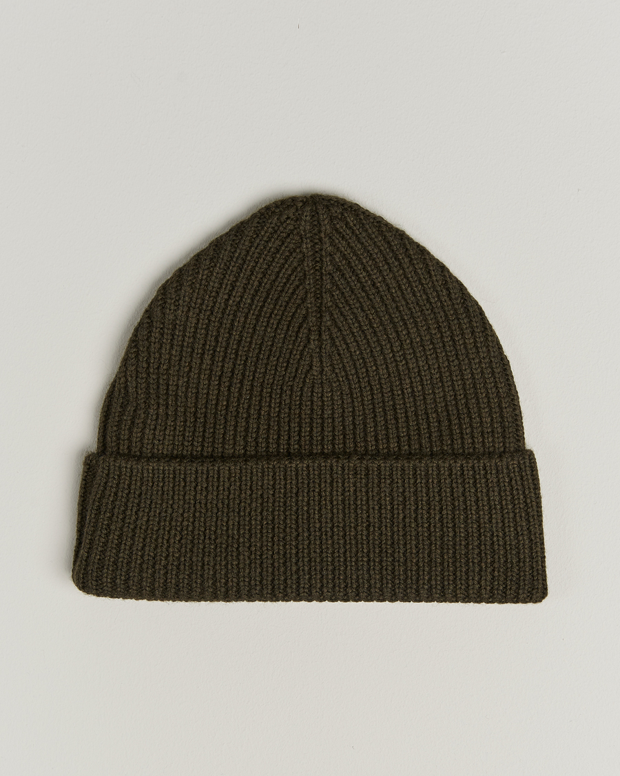 Men | Beanies | J.Lindeberg | Juan Merino Beanie Forest Green