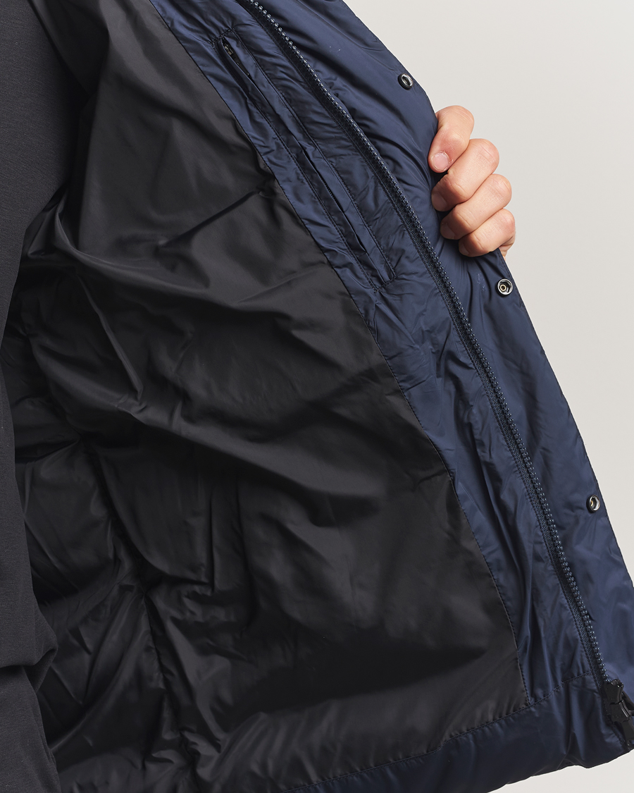 Men | Coats & Jackets | J.Lindeberg | Padded Hooded Jacket Navy