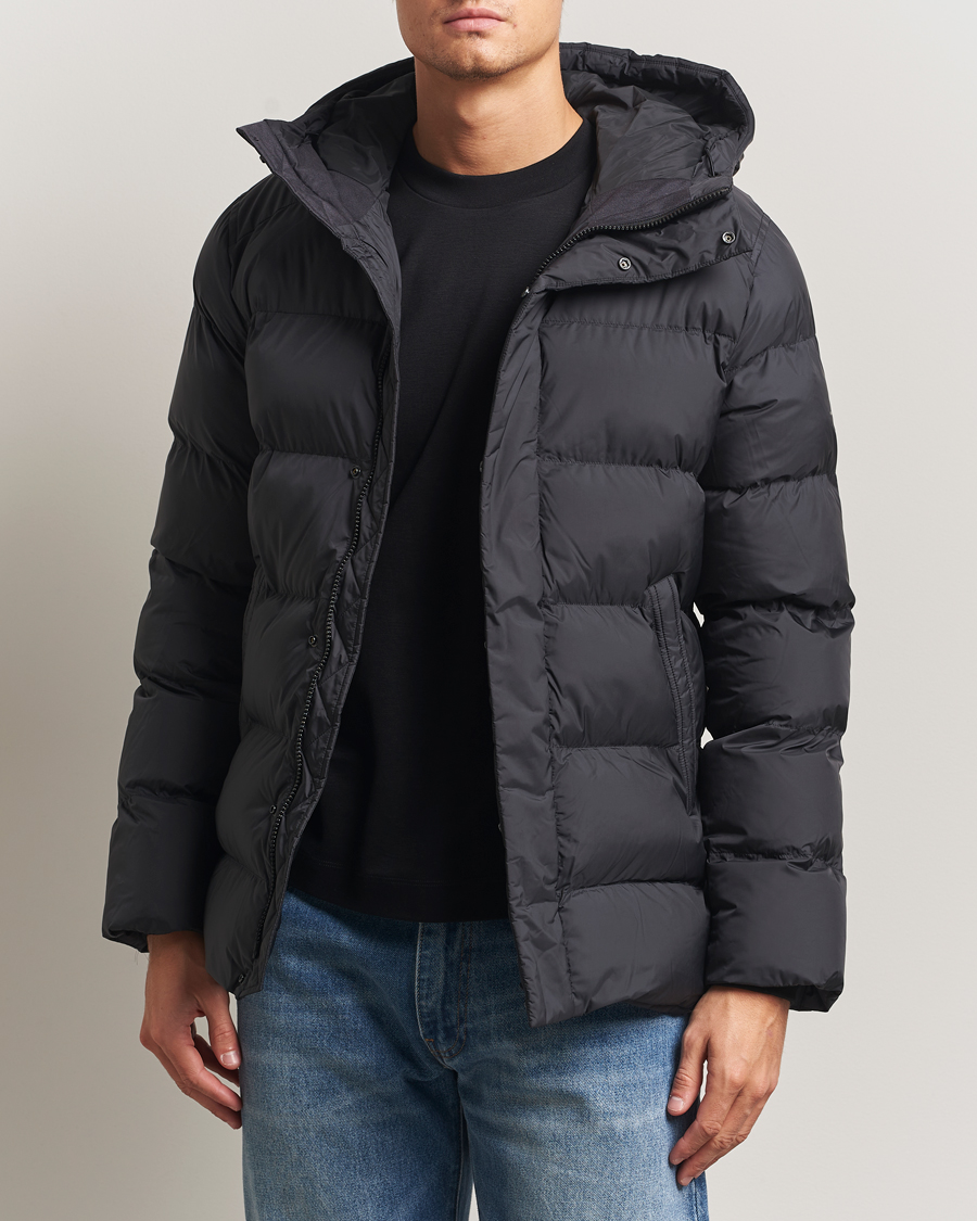 Men | Coats & Jackets | J.Lindeberg | Padded Hooded Jacket Black