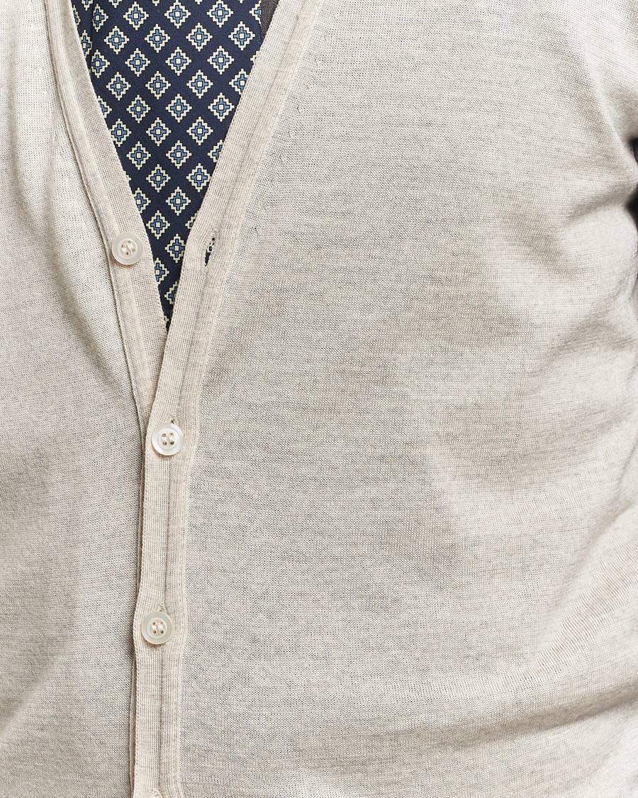 Men | Sweaters & Knitwear | John Smedley | Huntswood Slim Fit Waistcoat Grey Fleece