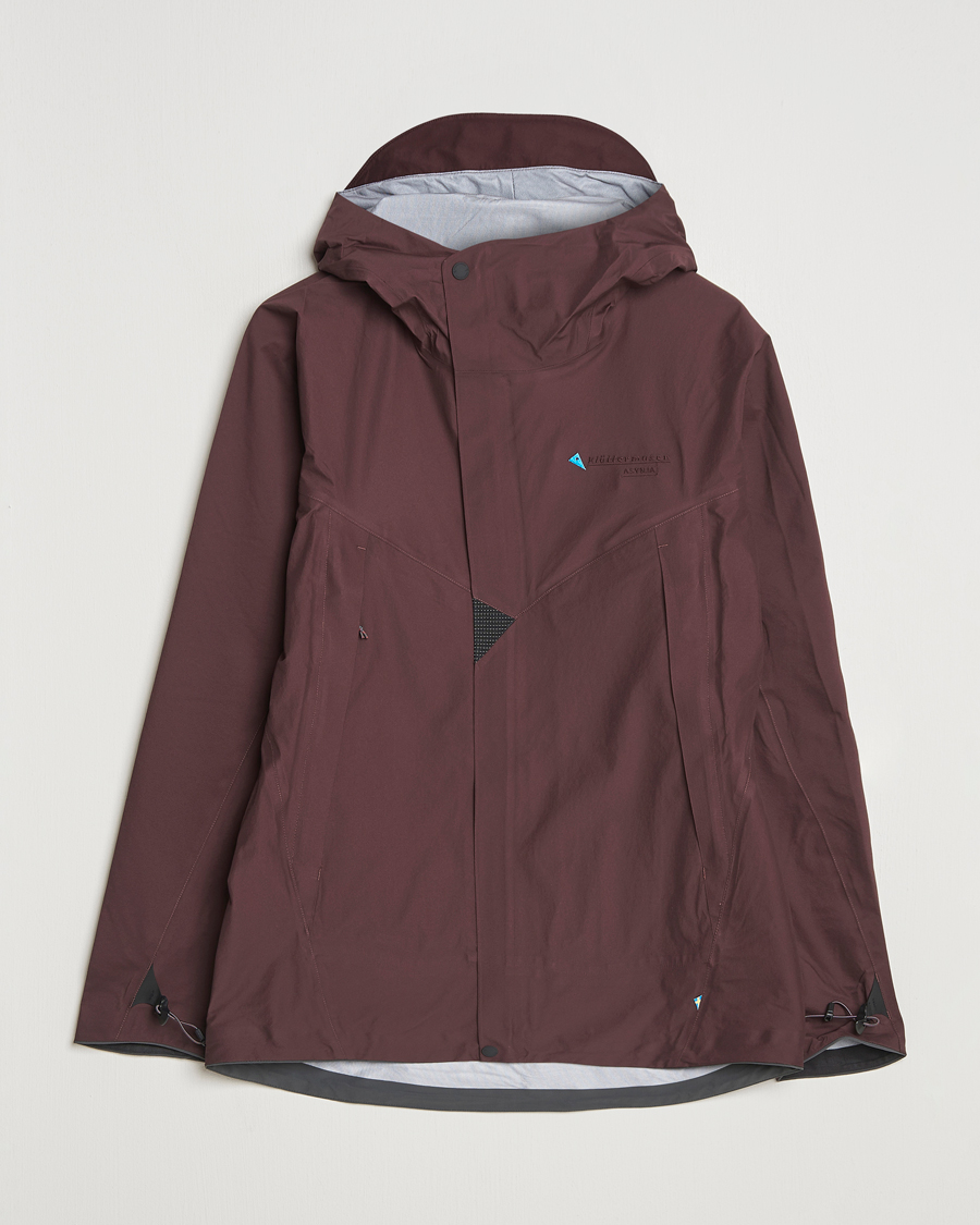Men | Coats & Jackets | Klättermusen | Asynja Lightweight Waterproof Jacket Amanth Red