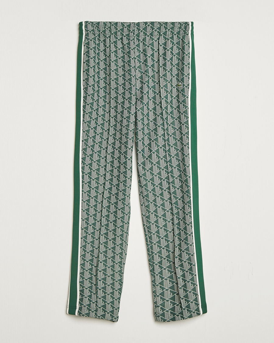 Men | Trousers | Lacoste | Monogram Track Pants Green/Sinople