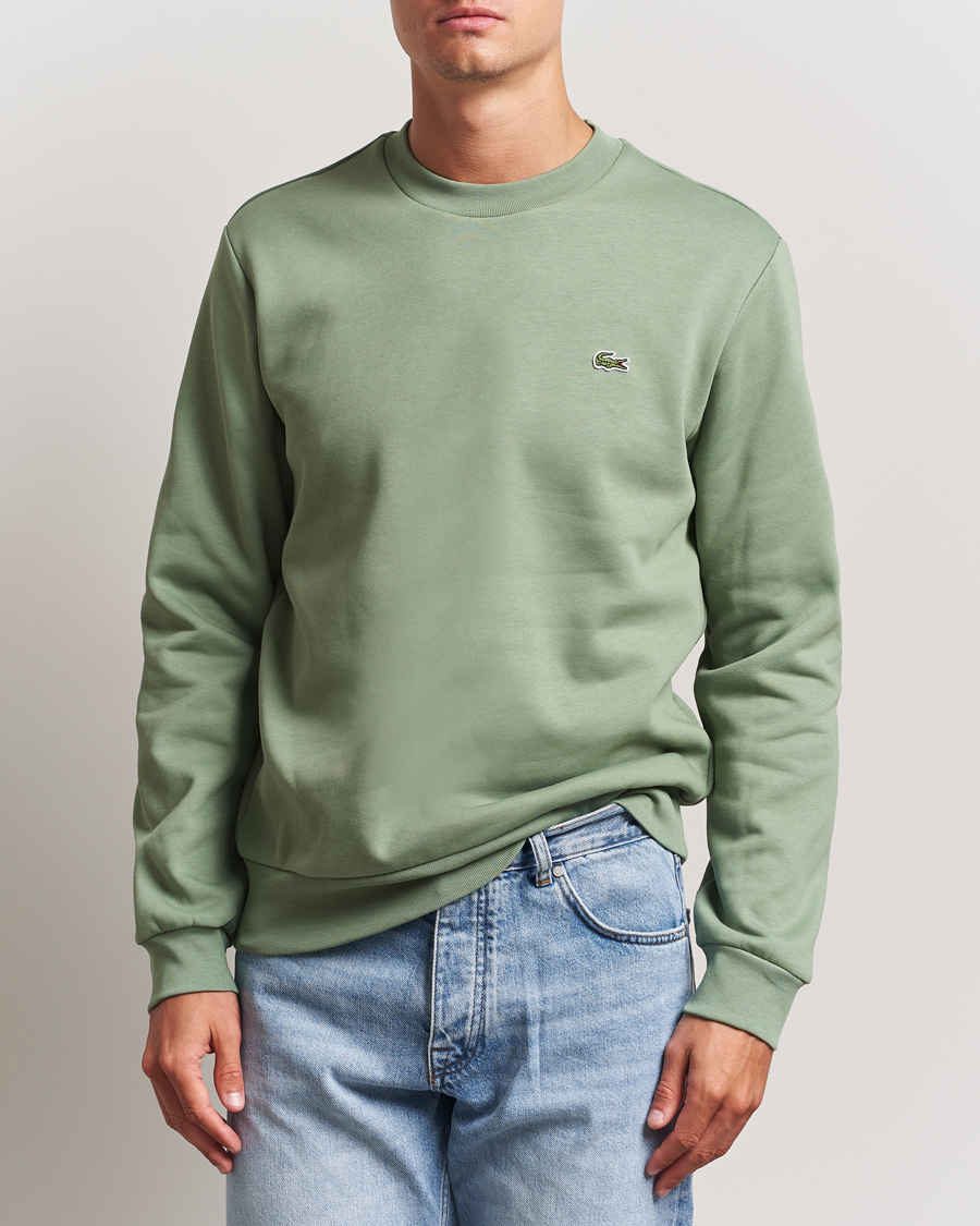 Men | Sweaters & Knitwear | Lacoste | Crew Neck Sweatshirt Thyme Green