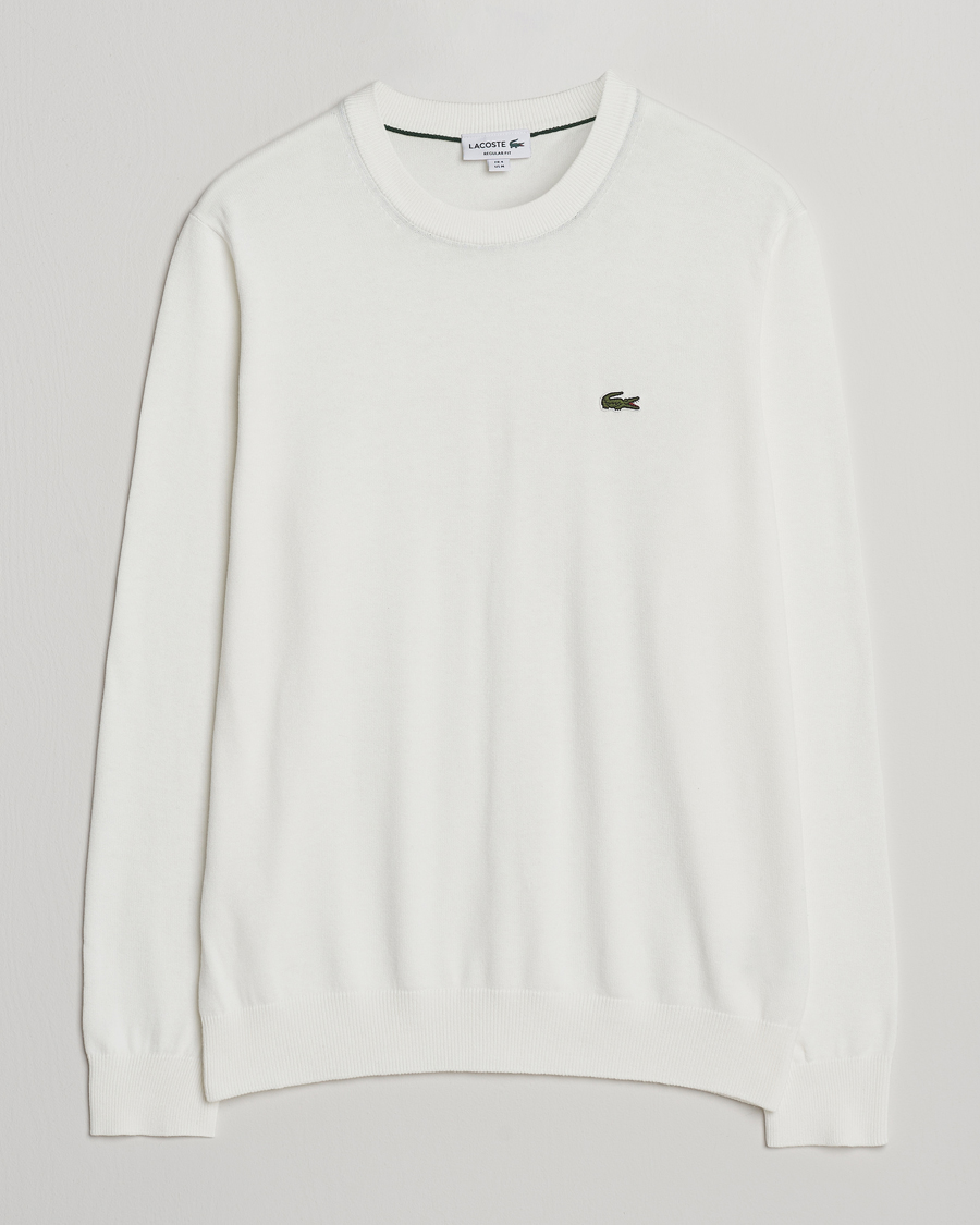 Men | Sweaters & Knitwear | Lacoste | Cotton Knitted Sweater Flour