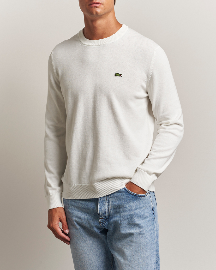Men | Sweaters & Knitwear | Lacoste | Cotton Knitted Sweater Flour