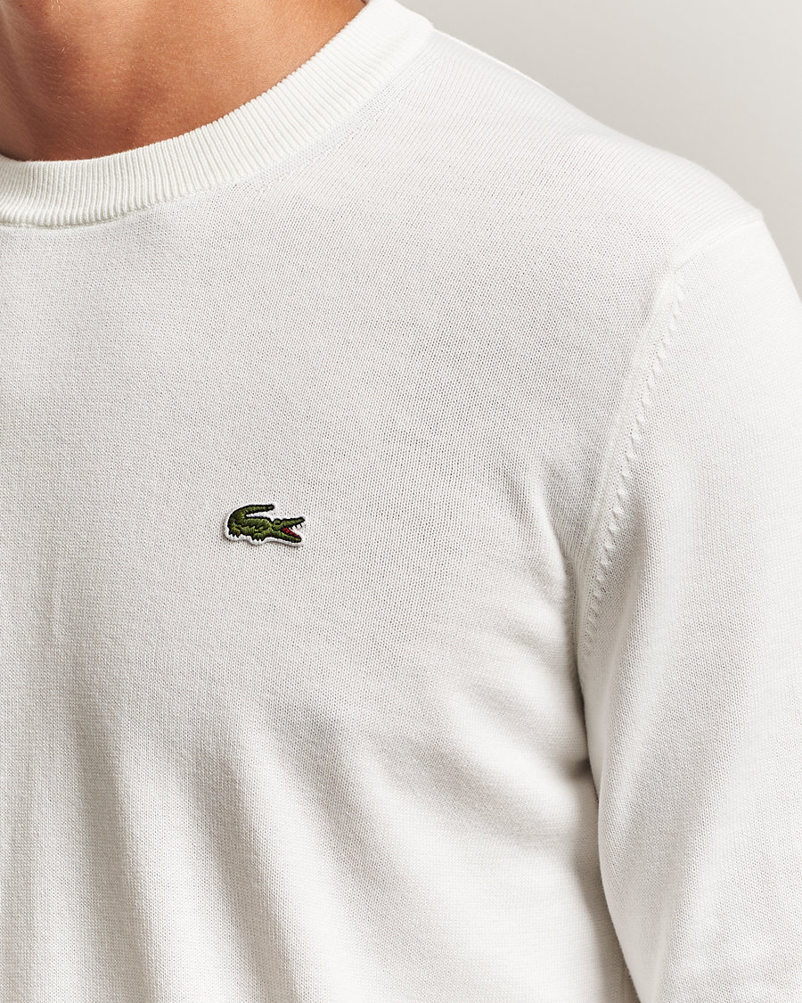 Men | Sweaters & Knitwear | Lacoste | Cotton Knitted Sweater Flour