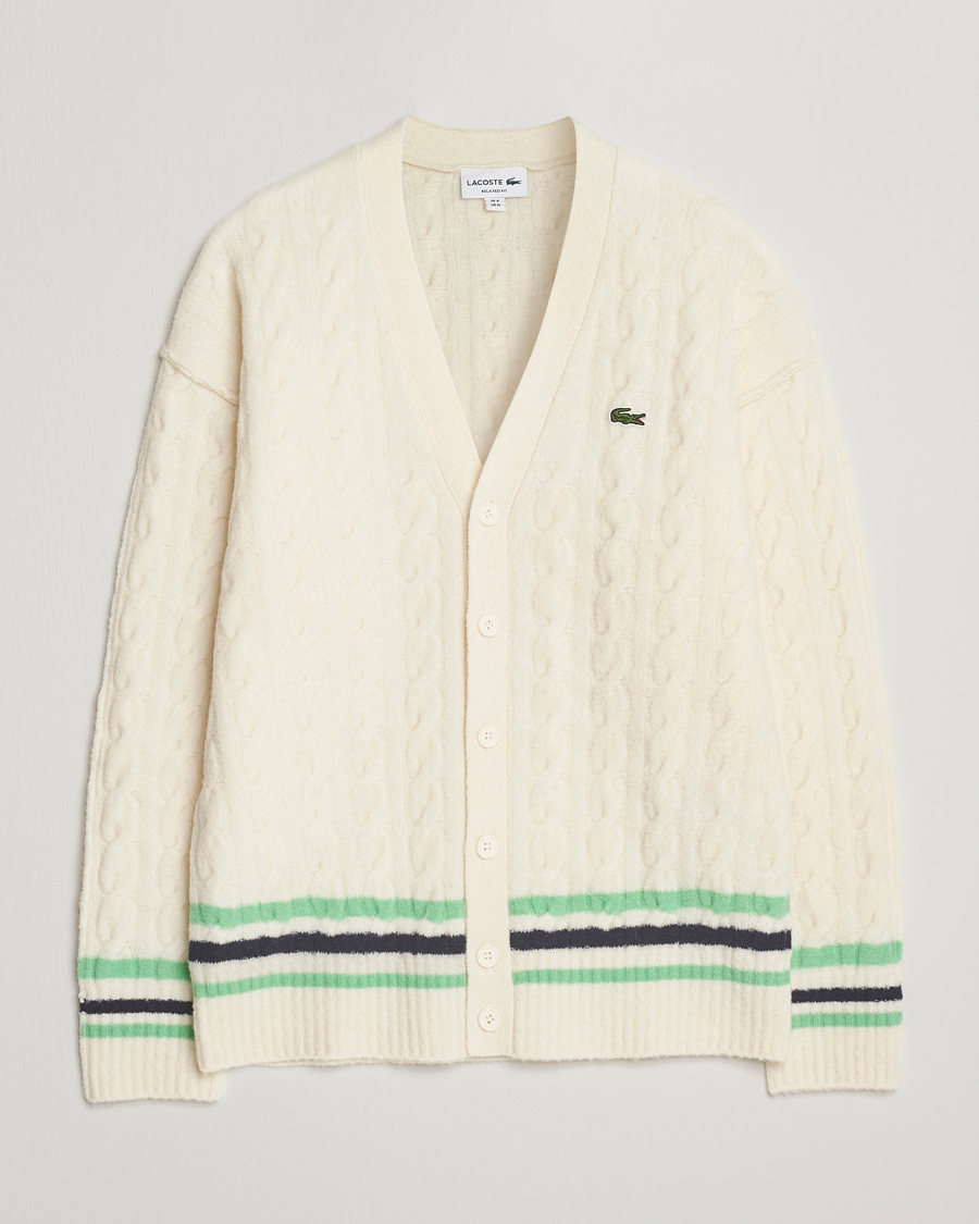 Men | Sweaters & Knitwear | Lacoste | Fuzzy Wool Tennis Cardigan Lapland