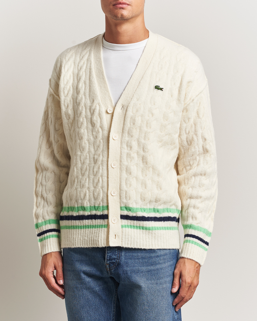 Men | Sweaters & Knitwear | Lacoste | Fuzzy Wool Tennis Cardigan Lapland