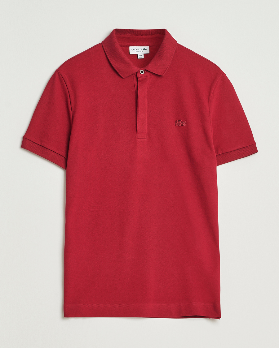 Men | Polo Shirts | Lacoste | Paris Polo Piké Bordeaux