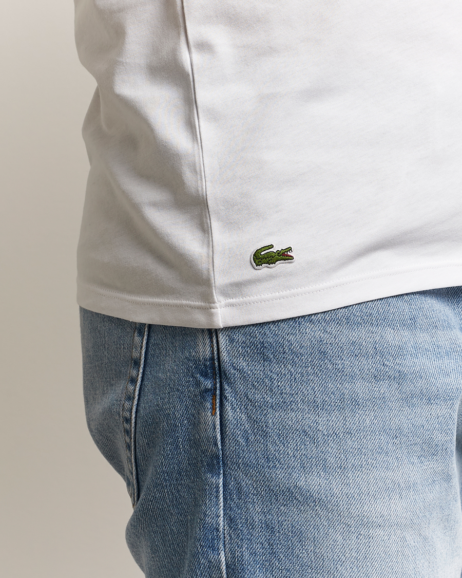 Men | T-Shirts | Lacoste | 3-Pack Crew Neck T-Shirt White