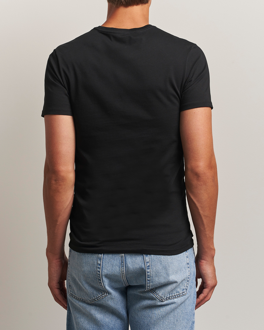 Men | T-Shirts | Lacoste | 3-Pack Crew Neck T-Shirt Black