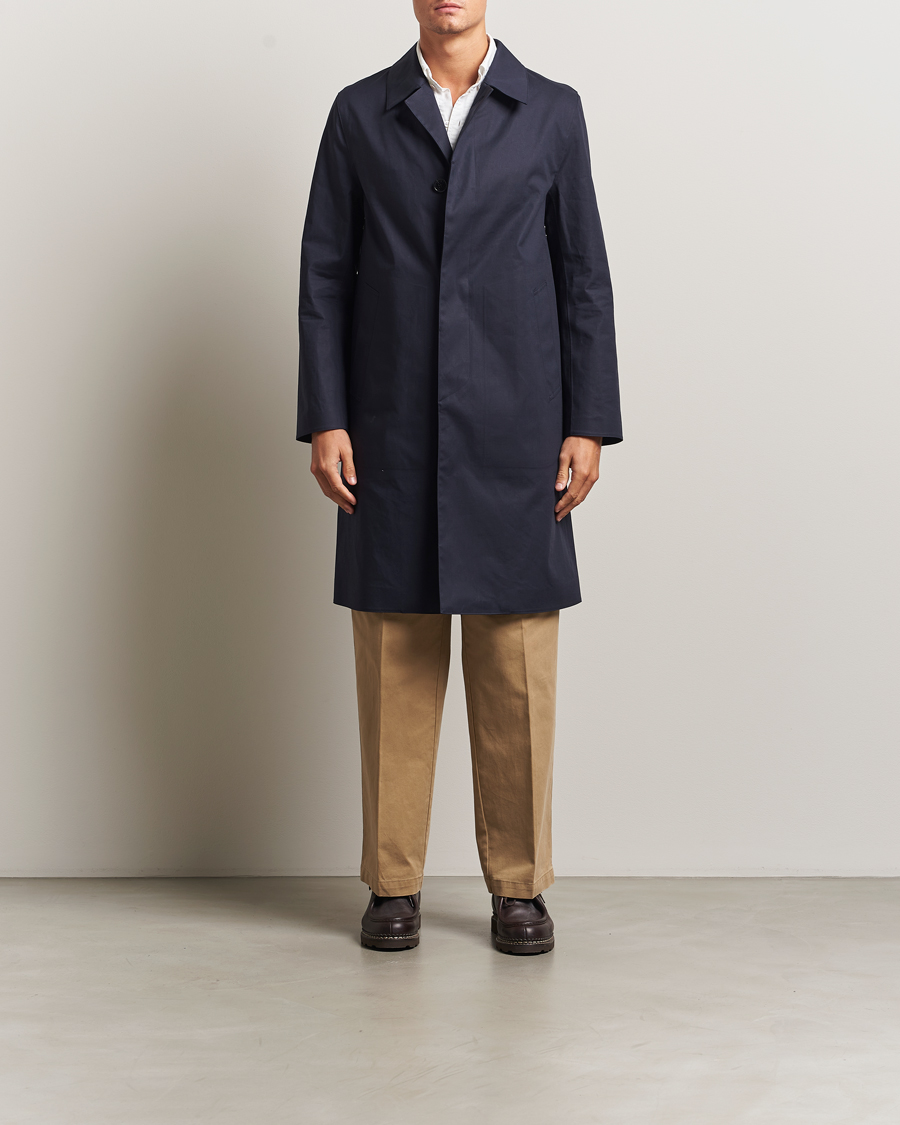 Men | Coats & Jackets | Mackintosh | Dunkeld Car Coat Navy