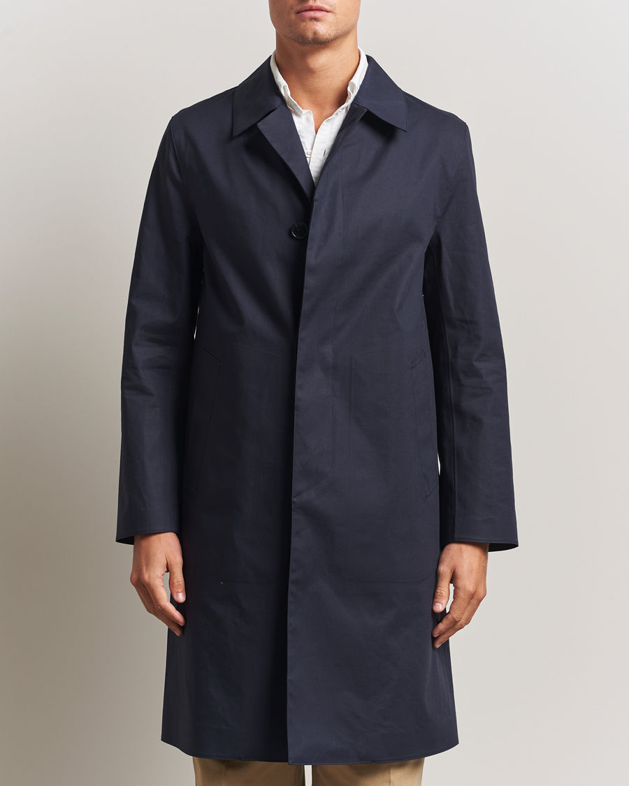 Men | Coats & Jackets | Mackintosh | Dunkeld Car Coat Navy