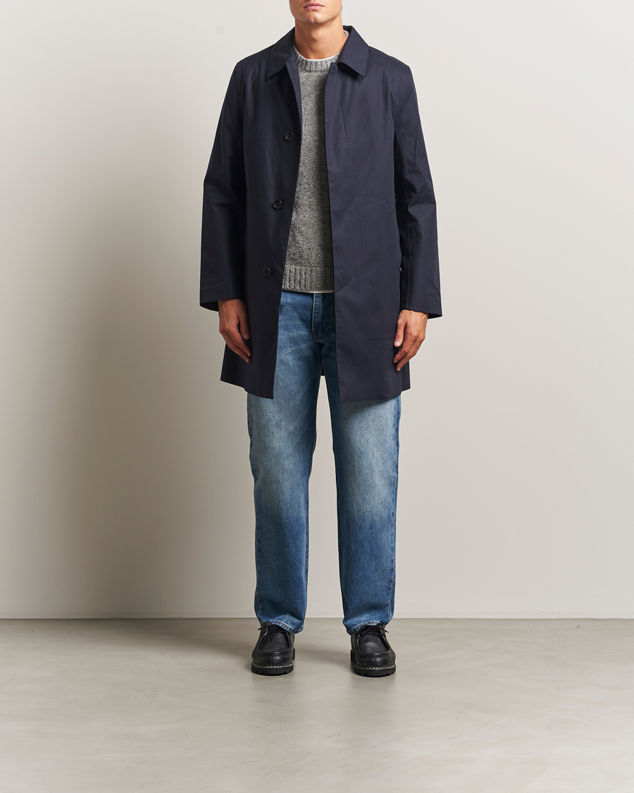 Men | Coats & Jackets | Mackintosh | Dunoon Car Coat Navy