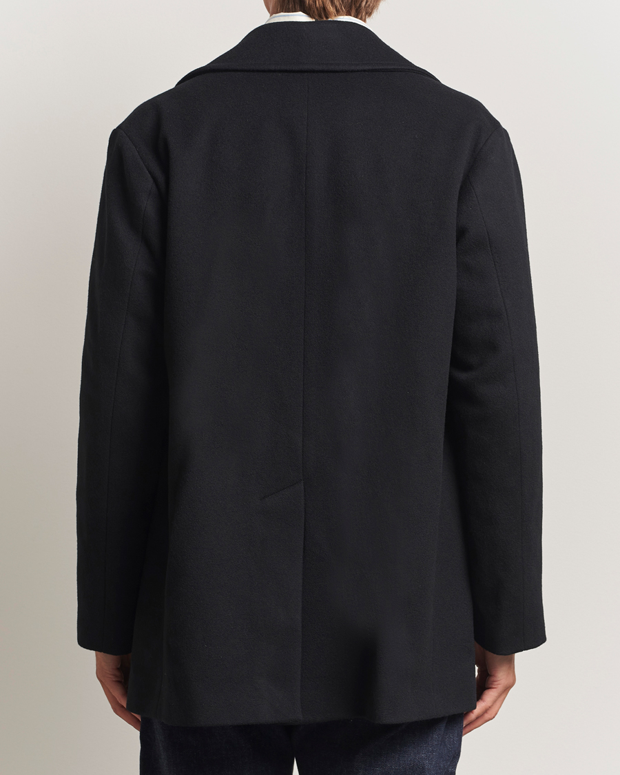 Men | Coats & Jackets | Mackintosh | Dalton Wool/Cashmere Peacoat Black