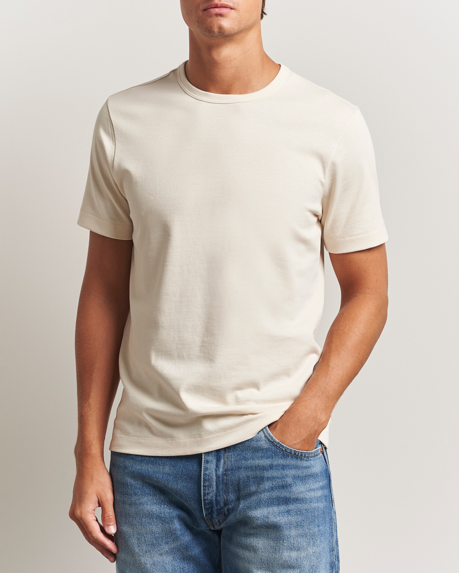 Men | T-Shirts | Merz b. Schwanen | Classic Fit Sturdy T-Shirt Nature