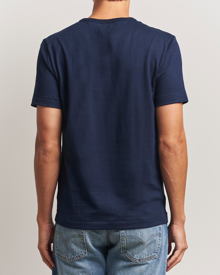 Men | T-Shirts | Merz b. Schwanen | Classic Fit Sturdy T-Shirt Ink Blue
