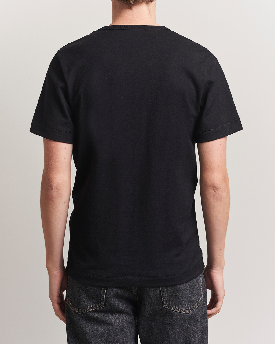Men | T-Shirts | Merz b. Schwanen | Classic Fit Sturdy Loopwheeled T-Shirt Black