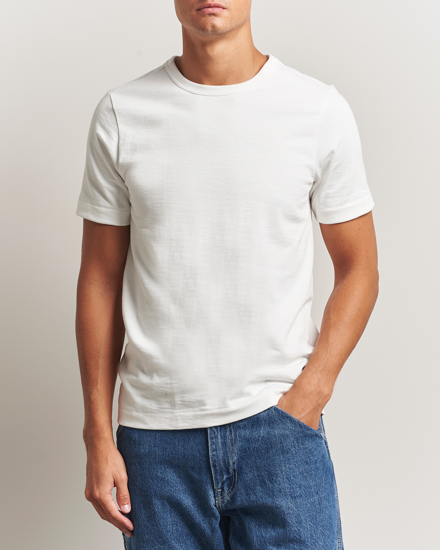 Men | T-Shirts | Merz b. Schwanen | Relaxed Fit Loopwheeled Heavy T-Shirt White