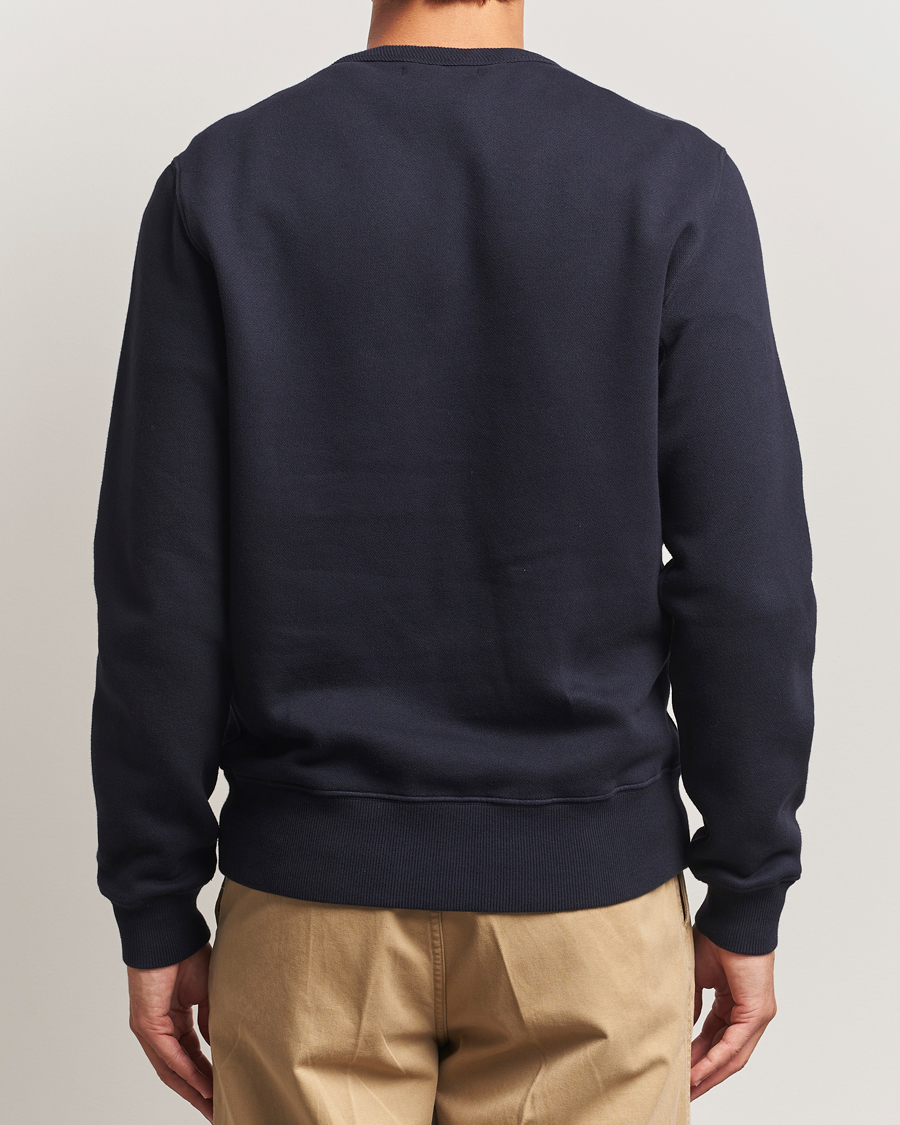 Men | Sweaters & Knitwear | Merz b. Schwanen | Relaxed Fit Vintage Cotton Sweatshirt Dark Navy