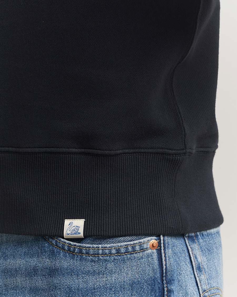 Men | Sweaters & Knitwear | Merz b. Schwanen | Relaxed Fit Vintage Cotton Sweatshirt Charcoal