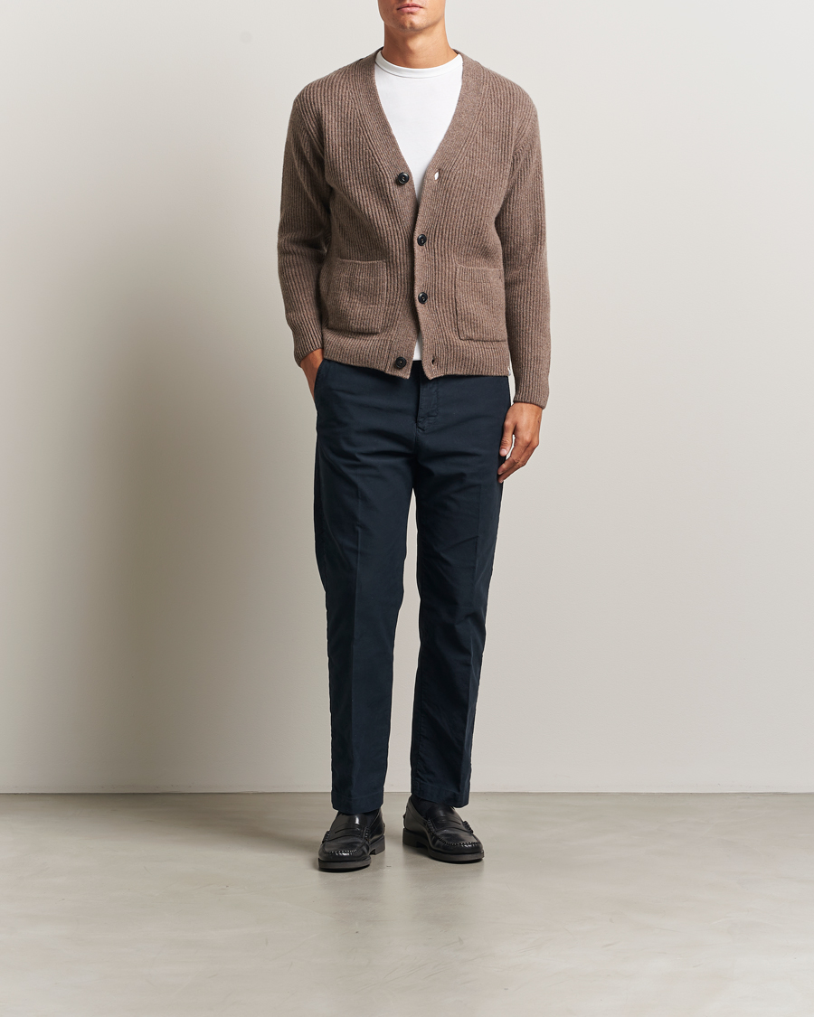 Men | Sweaters & Knitwear | Merz b. Schwanen | Merino/Cashmere Knitted Cardigan Grain