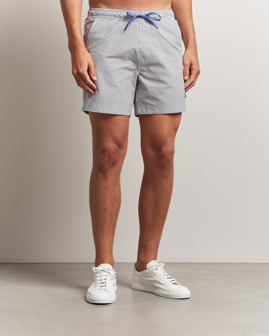 Men | Swimwear | Sail Racing | Tornado Striped Swimshorts Navy/White