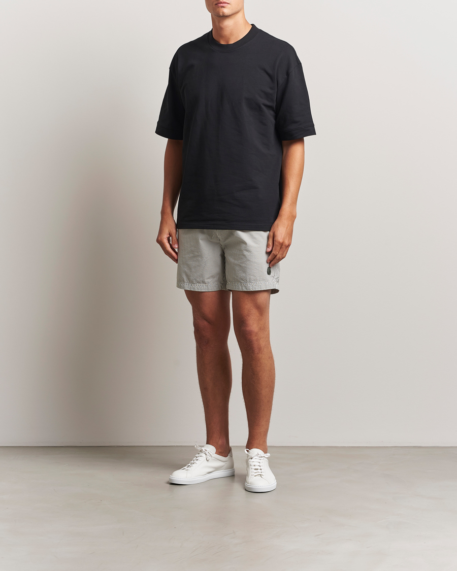 Men | Swimwear | Sail Racing | Tornado Striped Swimshorts Green/White