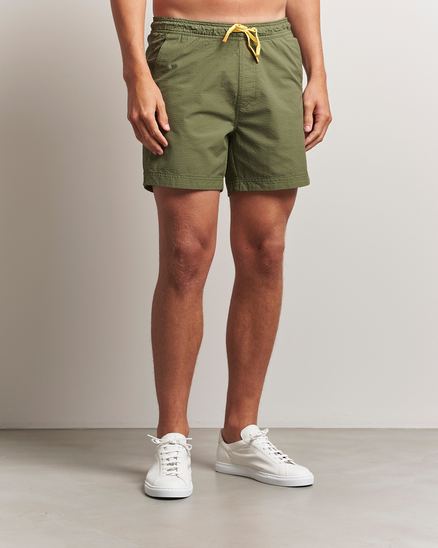Men | Swimwear | Sail Racing | Tornado Striped Swimshorts Modern Green