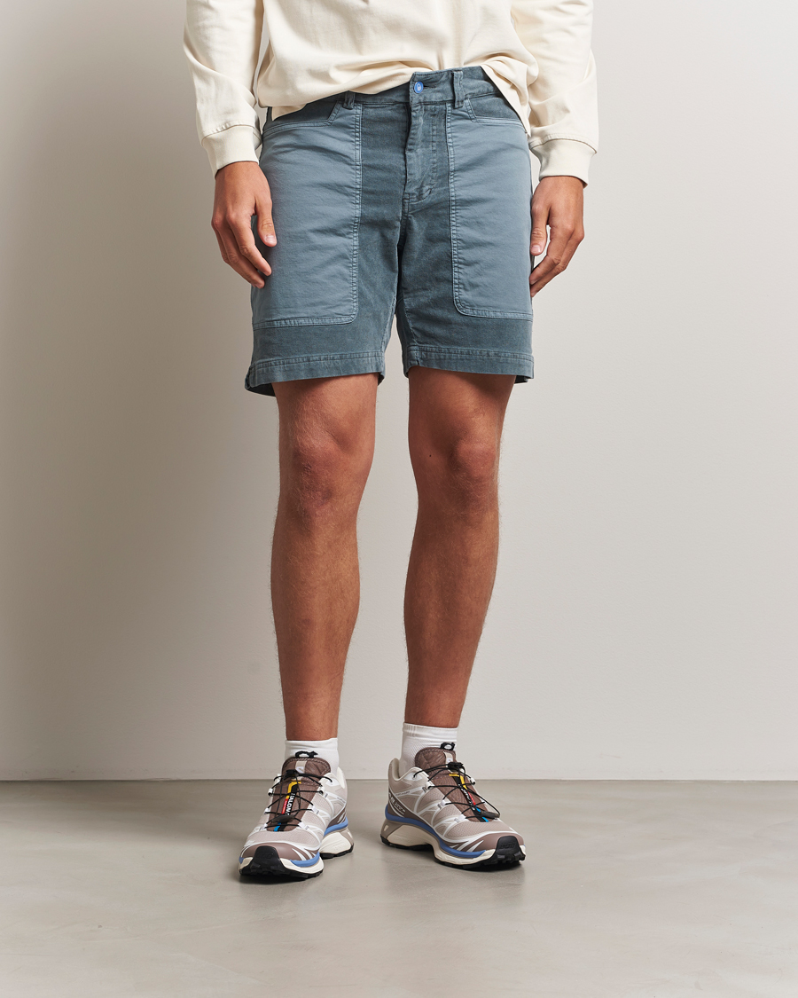 Men | Shorts | Sail Racing | Blocked Corduroy Shorts Sea Blue