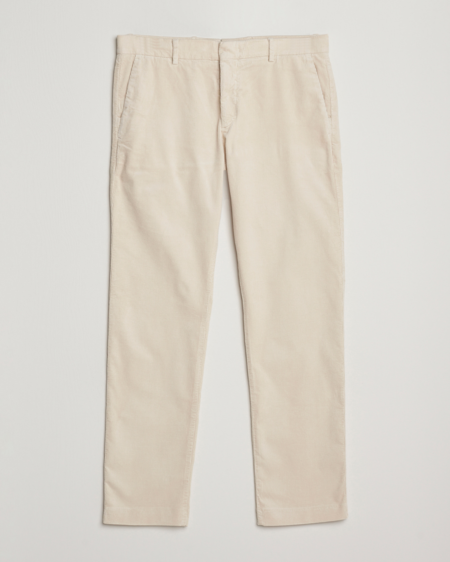 Men | Trousers | NN07 | Theo Regular Fit Corduroy Chinos Ivory