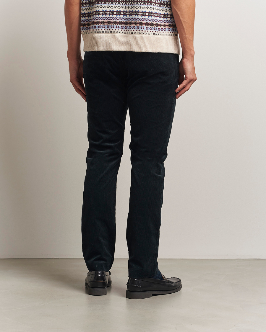 Men | Trousers | NN07 | Theo Regular Fit Corduroy Chinos Navy Blue