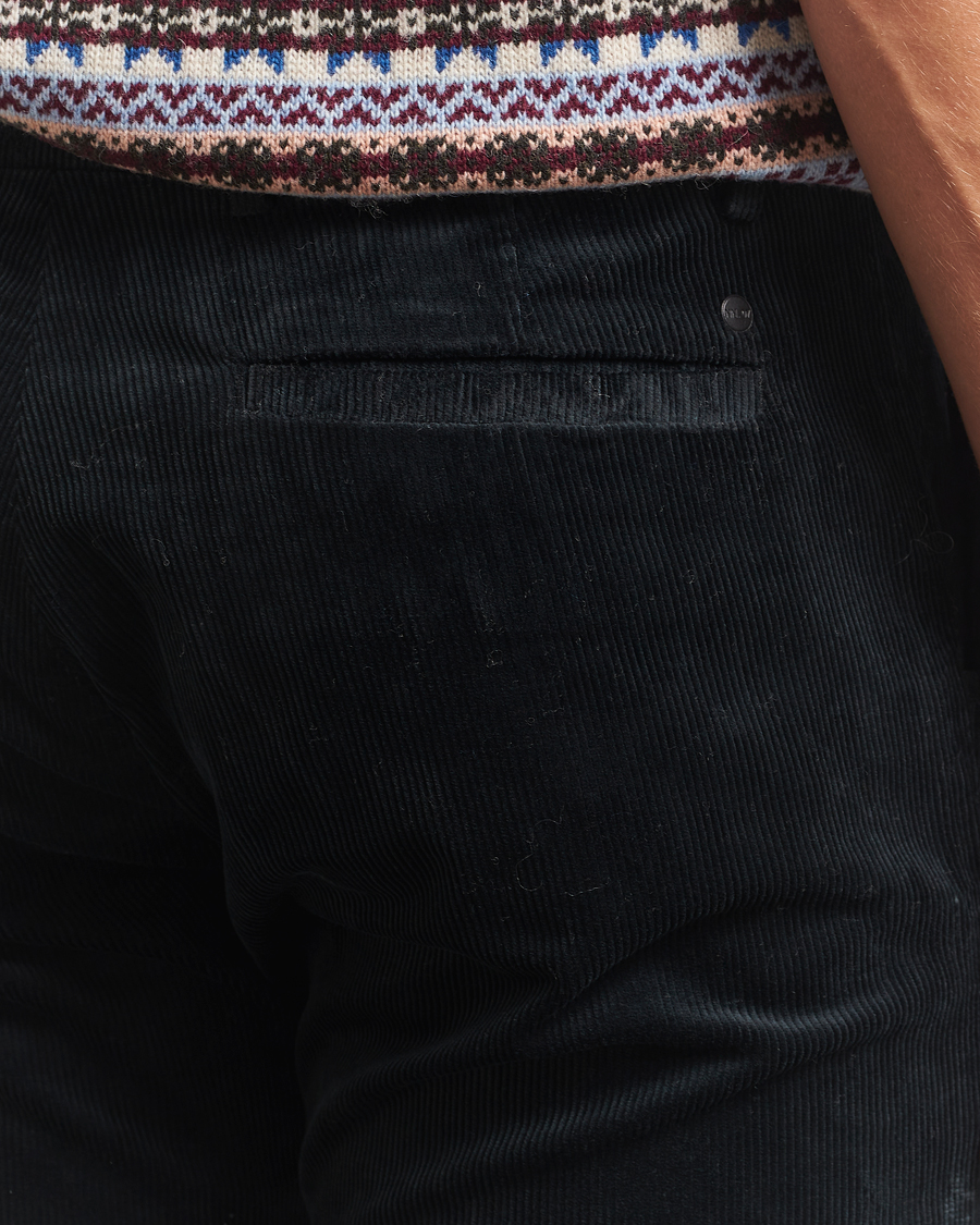 Men | Trousers | NN07 | Theo Regular Fit Corduroy Chinos Navy Blue