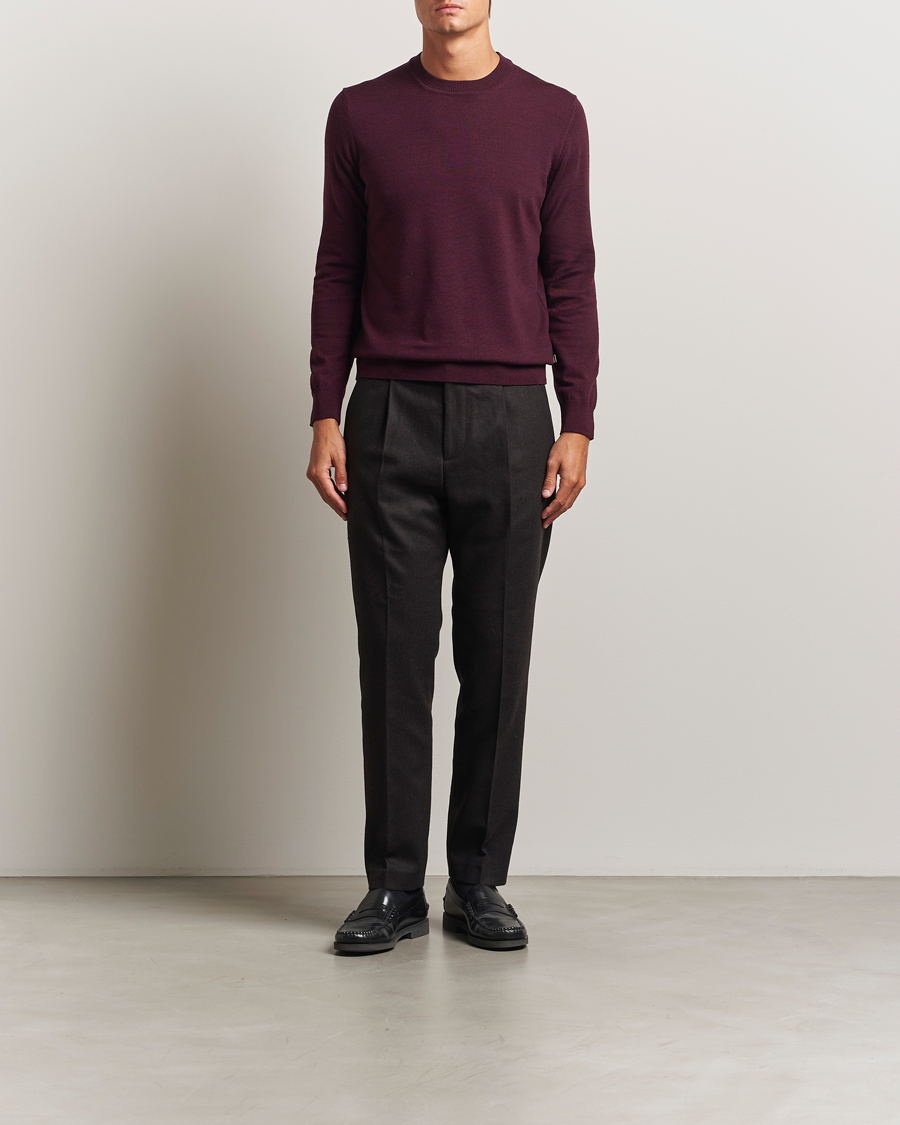 Men | Trousers | NN07 | Bill Wool Pleated Trousers Brown