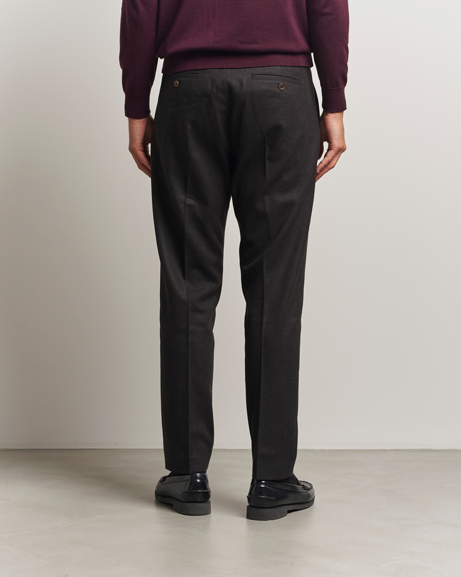 Men | Trousers | NN07 | Bill Wool Pleated Trousers Brown