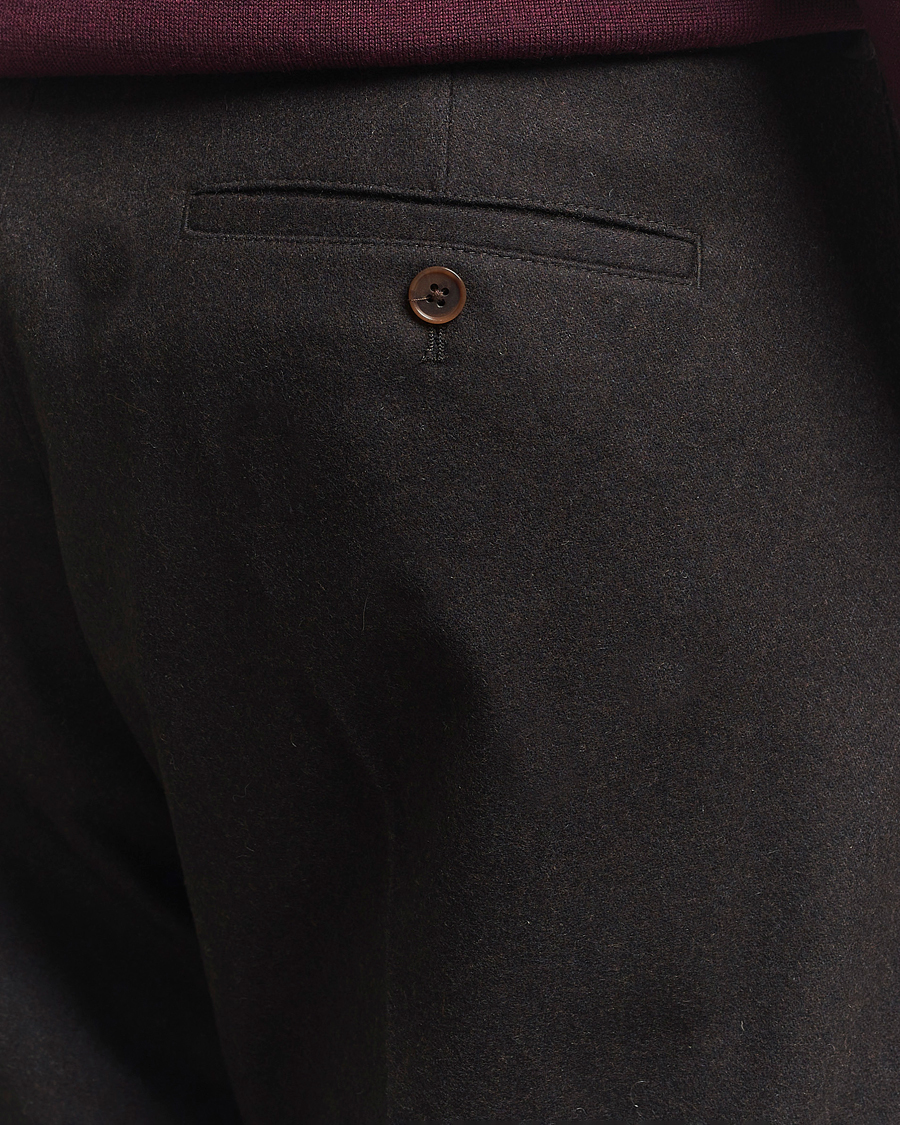 Men | Trousers | NN07 | Bill Wool Pleated Trousers Brown