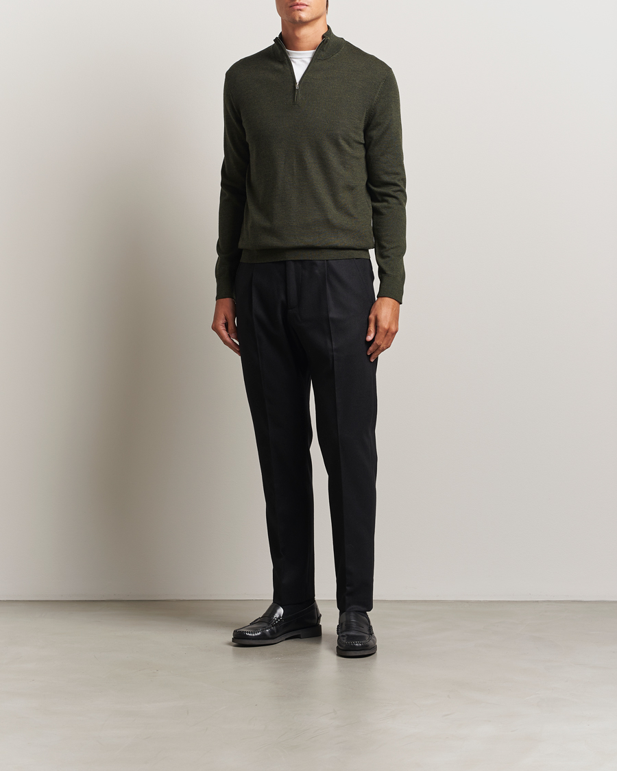 Men | Trousers | NN07 | Bill Wool Pleated Trousers Black