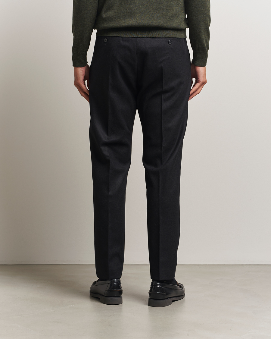 Men | Trousers | NN07 | Bill Wool Pleated Trousers Black