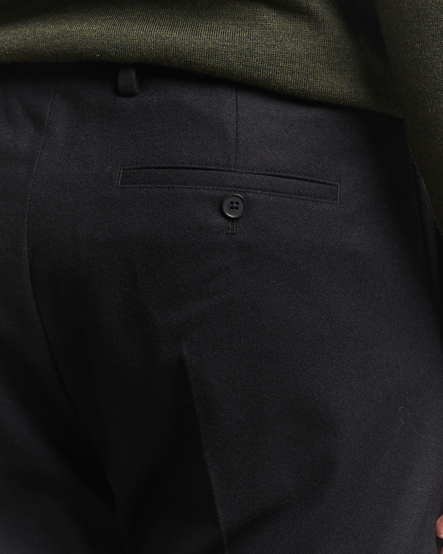 Men | Trousers | NN07 | Bill Wool Pleated Trousers Black