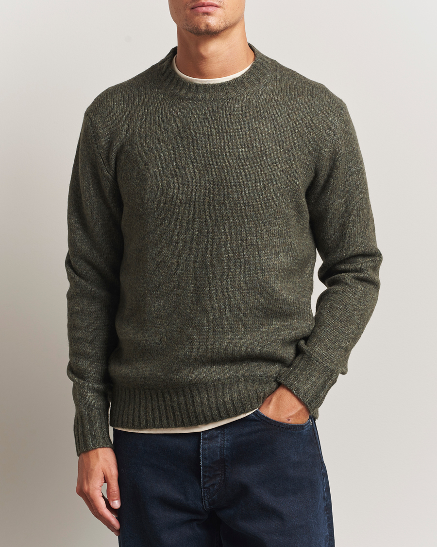 Men | Sweaters & Knitwear | NN07 | Lee Wool Knitted Sweater Capers Green