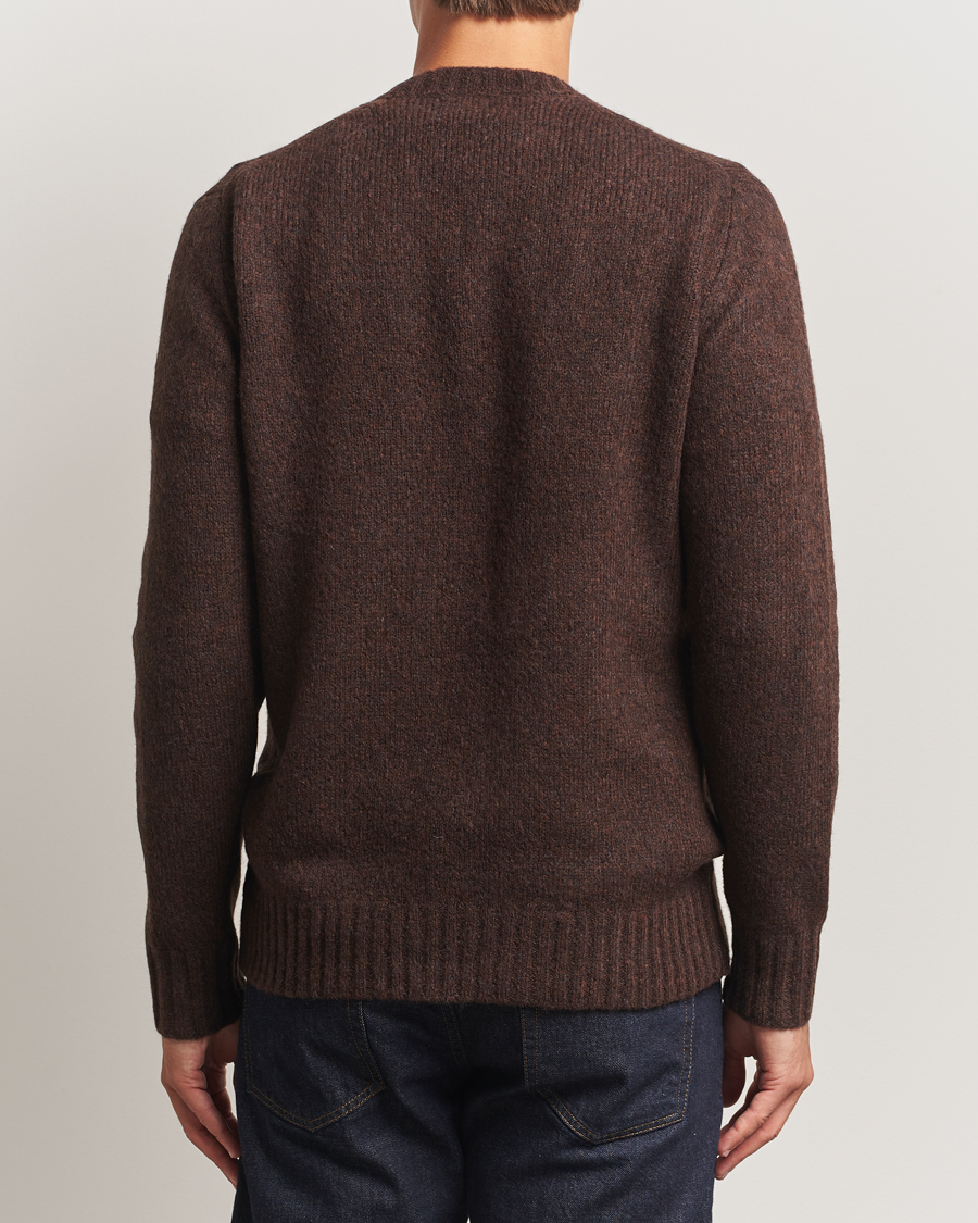 Men | Sweaters & Knitwear | NN07 | Lee Wool Knitted Sweater Demitasse Brown