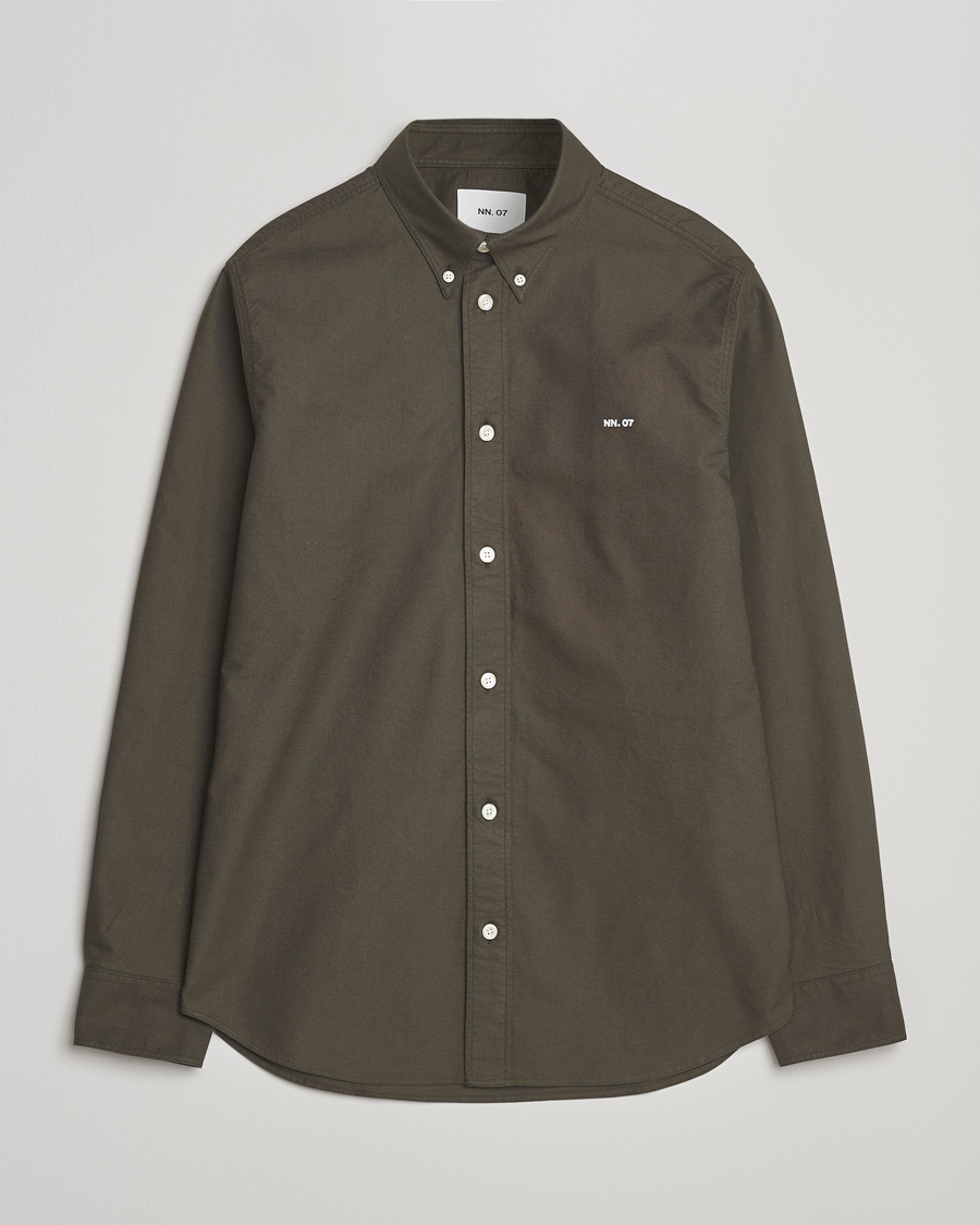 Men | Shirts | NN07 | Colby Oxford Shirt Dark Army