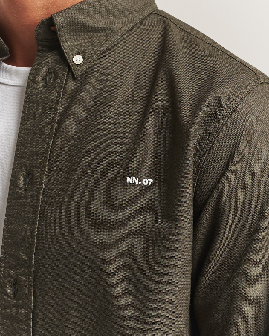 Men | Shirts | NN07 | Colby Oxford Shirt Dark Army